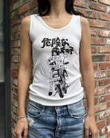 ア モーターサイクル ガール スリーブレス (WHITE)