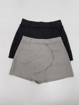 Ready Belted Wrap Skirt Pants