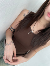 Dot Star Dangle Necklace