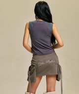 CROSS WING TWO TONE SLEEVELESS_PU