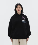 D&Tホースグラフィックパーカー_Black