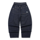XP172 Big Wide Balloon Denim Pants (INDIGO)