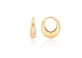 26SS★ Champagne First Moon Silver One-Touch Earrings M