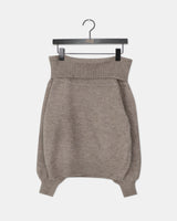 Jeune Off-Shoulder Loose-Fit Long Sleeve Knit