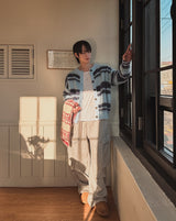 Bottie Angora Stripe Cardigan