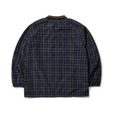 BSRBT SPORTY PULLOVER SNAP JACKET - CHECK BROWN/CHECK GREEN
