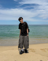 Shuren Shirring Cargo Bermuda Pants