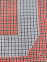 0 Applique Check Eco Bag / Red