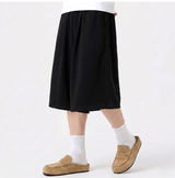 バルーン カーブド サイドタック バミューダ パンツ ブラック