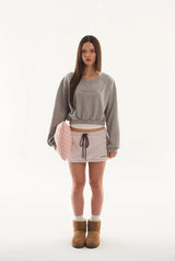 Mix logo sweatshirt - gray