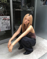 アイレットデニムパンツ