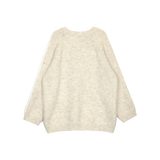 SNOWY TRIM ROUND KNIT