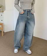 ワンピンタックヒップパンツ