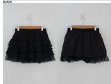 MAMA PUNCHING LACE CAN CAN MINI SKIRT (3COLORS!)