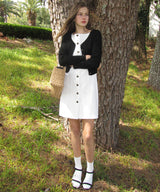 Mayna Boat Neck Dress ( 2 colors )