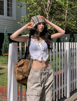 Honey loose fit net beanie