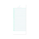 stripe checklist non-sticky memopad set (PINK+GREEN)