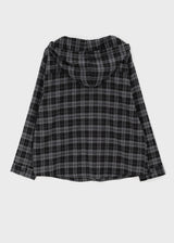 [MADE] Demodet Napping Checkered Hooded Shirt