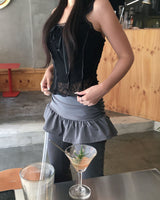 Rolly skirt pants
