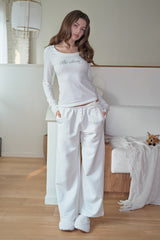 Be Clear Long Sleeve Top, White