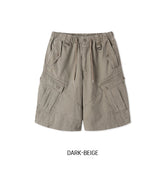 Keshi Pigment Washed Cargo Bermuda Shorts
