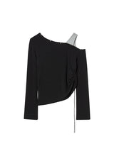 EYELET OFF SHOULDER L/S (BLACK)