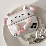 【MADE】 Rockstar Cat AirPods Case-pink