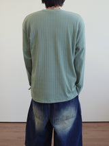 Loose ribbed bony long sleeve 3C