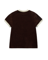 26SS ウィメンズクラシックロゴ刺繍リンガー半袖Tシャツ
