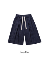 Lur linen denim bermuda pants