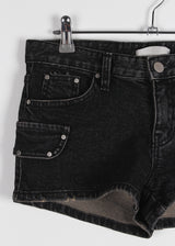 LOW STUD CARGO MINI SHORTS
