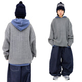 Oversized Cable-Knit Wool Sweater