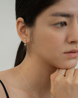 [Silver 925] Dot Earrings (L)