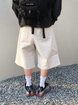 Maze Pintuck Bermuda Pants 3C
