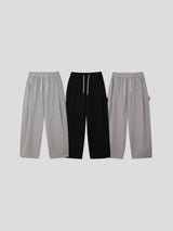 Heavy pintuck snap sweatpants