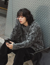 Referred Wool Round Cardigan
