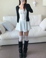 Smoke Bendable Layered Mini Dress (2 colors)