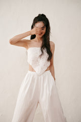 Flower scarf (Ivory)