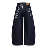 Leni Alphabet Stitch Denim Pants