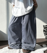 COOL STRIPE WIDE LONG PANTS 🪽🩵🥨🖤4COLOR