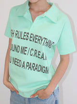 C.R.E.A.MスリムPKTシャツ