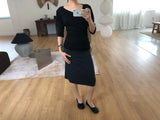 FOLD MIDI SKIRT