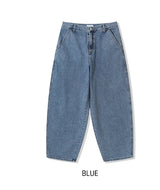 カルテルバックペインティングバルーンデニムパンツ