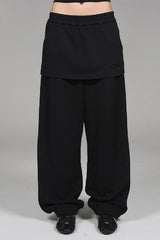Layered Jogger Sweatpants