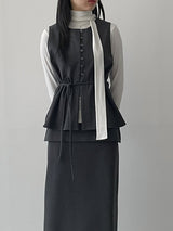 [Brushed Lining] タイピンタックタートルネックTシャツ