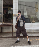 メイクレタリングプリントショートスリーブTシャツ