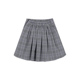 PLEATS CHECK SKIRT