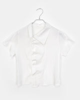 Casual Shirring Collar Short-Sleeved Shirt