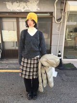 [MD Pick]Wool-Touch Brush V-Neck Knit (4 Colors)