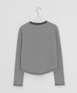 Muyan Dot Stripe Long Sleeve Tee